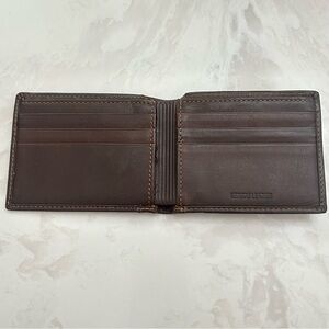 Buxton Men's Genuine Brown Leather Credit Card Billfold Wallet NWOT